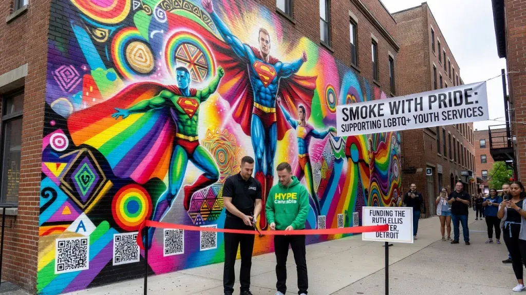 Cannabis Retailers Fund Public Mural to Back LGBTQ+ Youth Services