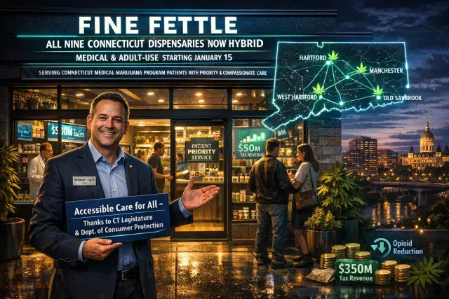 Fine Fettle Converts All Nine Connecticut Dispensaries to Hybrid Medical-Recreational Facilities