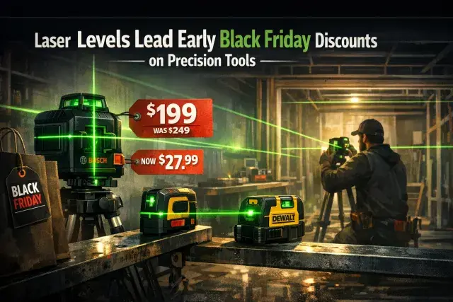 Laser Levels Lead Early Black Friday Discounts on Precision Tools