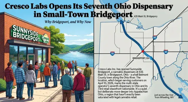 Cresco Labs Opens Its Seventh Ohio Dispensary in Small-Town Bridgeport