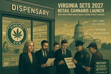 Virginia Sets 2027 Retail Cannabis Launch With New Compliance Rules Taking Effect Sooner